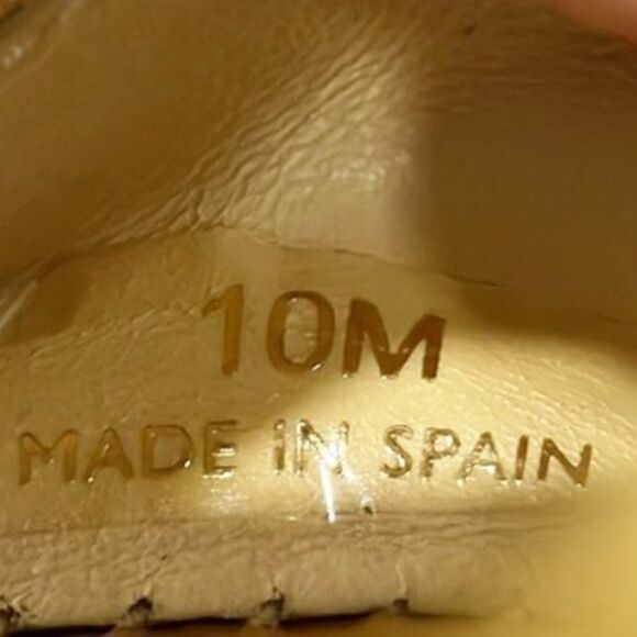 Matt Bernson Womens Sz 10M Shoes Slide Porto Gold Velvet Espadrille Spain‎ - Picture 8 of 11